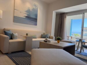 For rent a service apartment with sea + pool view – Fouka north coast