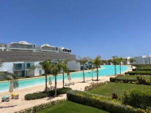 For Rent apartment 3Bed with lagoon view – Fouka north coast